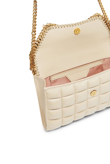 Falabella Square Quilted Wallet Crossbody Bag